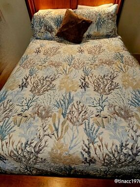 Beach/Ocean Inspired Quilt/Sham Set